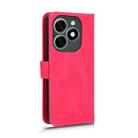 For Tecno Spark 20 Skin Feel Magnetic Flip Leather Phone Case(Rose Red) - 3