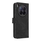 For Tecno Camon 40 Premier Skin Feel Magnetic Flip Leather Phone Case(Black) - 3