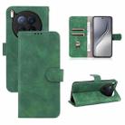 For Tecno Camon 40 Premier Skin Feel Magnetic Flip Leather Phone Case(Green) - 1