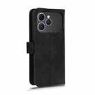 For Tecno Spark 40 4G Skin Feel Magnetic Flip Leather Phone Case(Black) - 3