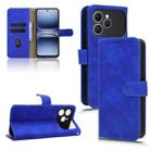 For Tecno Spark 40 4G Skin Feel Magnetic Flip Leather Phone Case(Blue) - 1
