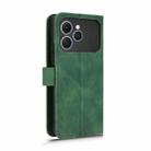 For Tecno Spark 40 4G Skin Feel Magnetic Flip Leather Phone Case(Green) - 3