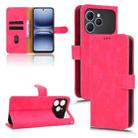 For Tecno Spark 40 4G Skin Feel Magnetic Flip Leather Phone Case(Rose Red) - 1