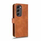 For Tecno Spark 40 Pro+ Skin Feel Magnetic Flip Leather Phone Case(Brown) - 3
