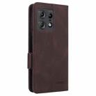 For Motorola Edge 50 Pro Magnetic Clasp Leather Phone Case(Brown) - 3