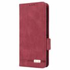 For Motorola Edge 50 Pro Magnetic Clasp Leather Phone Case(Red) - 2