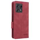 For Motorola Edge 50 Pro Magnetic Clasp Leather Phone Case(Red) - 3