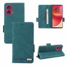 For Motorola Edge 50 Fusion Magnetic Clasp Leather Phone Case(Green) - 1