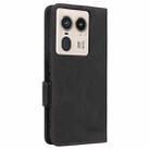 For Motorola Edge 50 Ultra Magnetic Clasp Leather Phone Case(Black) - 3