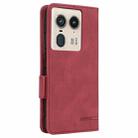 For Motorola Edge 50 Ultra Magnetic Clasp Leather Phone Case(Red) - 3