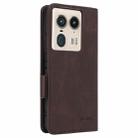 For Motorola Moto X50 Ultra Magnetic Clasp Leather Phone Case(Brown) - 3