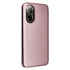 For Realme C67 4G Carbon Fiber Texture Flip Leather Phone Case(Pink) - 3