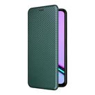 For Realme C67 4G Carbon Fiber Texture Flip Leather Phone Case(Green) - 2