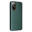 For Realme C67 4G Carbon Fiber Texture Flip Leather Phone Case(Green) - 3