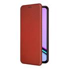 For Realme C67 4G Carbon Fiber Texture Flip Leather Phone Case(Brown) - 2