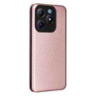 For Realme C61 / C63 Carbon Fiber Texture Flip Leather Phone Case(Pink) - 3