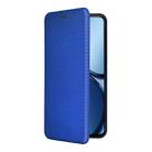 For Realme C61 / C63 Carbon Fiber Texture Flip Leather Phone Case(Blue) - 2