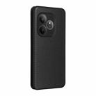 For Realme GT 6 / GT 6T Carbon Fiber Texture Flip Leather Phone Case(Black) - 3