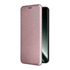 For Realme GT Neo6 / GT Neo6 SE Carbon Fiber Texture Flip Leather Phone Case(Pink) - 2