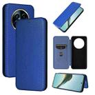 For Realme 13 Pro / 13 Pro+ Carbon Fiber Texture Flip Leather Phone Case(Blue) - 1