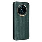 For Realme 13 Pro / 13 Pro+ Carbon Fiber Texture Flip Leather Phone Case(Green) - 3