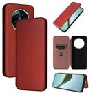 For Realme 13 Pro / 13 Pro+ Carbon Fiber Texture Flip Leather Phone Case(Brown) - 1