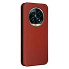 For Realme 13 Pro / 13 Pro+ Carbon Fiber Texture Flip Leather Phone Case(Brown) - 3