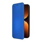 For Realme CT7 Pro Carbon Fiber Texture Flip Leather Phone Case(Blue) - 2