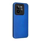 For Realme CT7 Pro Carbon Fiber Texture Flip Leather Phone Case(Blue) - 3