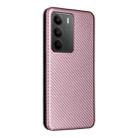 For Realme C75 4G Carbon Fiber Texture Flip Leather Phone Case(Pink) - 3