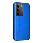 For Realme C75 4G Carbon Fiber Texture Flip Leather Phone Case(Blue) - 3