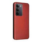 For Realme C75 4G Carbon Fiber Texture Flip Leather Phone Case(Brown) - 3