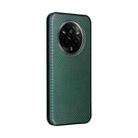 For Realme 14 Pro 5G Global Carbon Fiber Texture Flip Leather Phone Case(Green) - 3