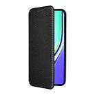 For Realme P3 Pro 5G Carbon Fiber Texture Flip Leather Phone Case(Black) - 2