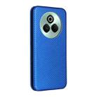 For Realme P3 Pro 5G Carbon Fiber Texture Flip Leather Phone Case(Blue) - 3