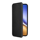 For Realme 14 5G Global Carbon Fiber Texture Flip Leather Phone Case(Black) - 2