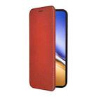 For Realme 14 5G Global Carbon Fiber Texture Flip Leather Phone Case(Brown) - 2