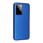 For Realme Neo7x 5G Carbon Fiber Texture Flip Leather Phone Case(Blue) - 3