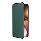 For Realme Neo7x 5G Carbon Fiber Texture Flip Leather Phone Case(Green) - 2