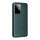 For Realme Neo7x 5G Carbon Fiber Texture Flip Leather Phone Case(Green) - 3