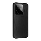 For Realme GT 7 Global Carbon Fiber Texture Flip Leather Phone Case(Black) - 3