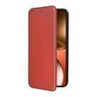 For Realme GT 7 Global Carbon Fiber Texture Flip Leather Phone Case(Brown) - 2