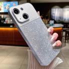 For iPhone 14 Plus Metallic Glitter Powder Shockproof Phone Case(Grey) - 1