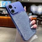 For iPhone 12 Metallic Glitter Powder Shockproof Phone Case(Blue) - 1