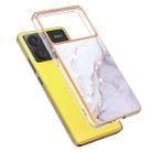 For Xiaomi K70E Electroplating Marble Dual-side IMD Phone Case(White 006) - 3