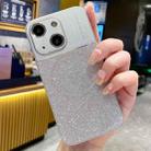 For iPhone 14 Plus Magsafe Magnetic Metallic Glitter Powder Shockproof Phone Case(Grey) - 1