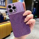 For iPhone 14 Pro Magsafe Magnetic Metallic Glitter Powder Shockproof Phone Case(Purple) - 1