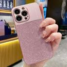 For iPhone 14 Pro Magsafe Magnetic Metallic Glitter Powder Shockproof Phone Case(Pink) - 1