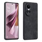 For OPPO Reno10 Global / Reno10 Pro Global AZNS 3D Embossed Skin Feel Phone Case(Black) - 1