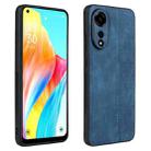 For OPPO A78 4G AZNS 3D Embossed Skin Feel Phone Case(Sapphire Blue) - 1